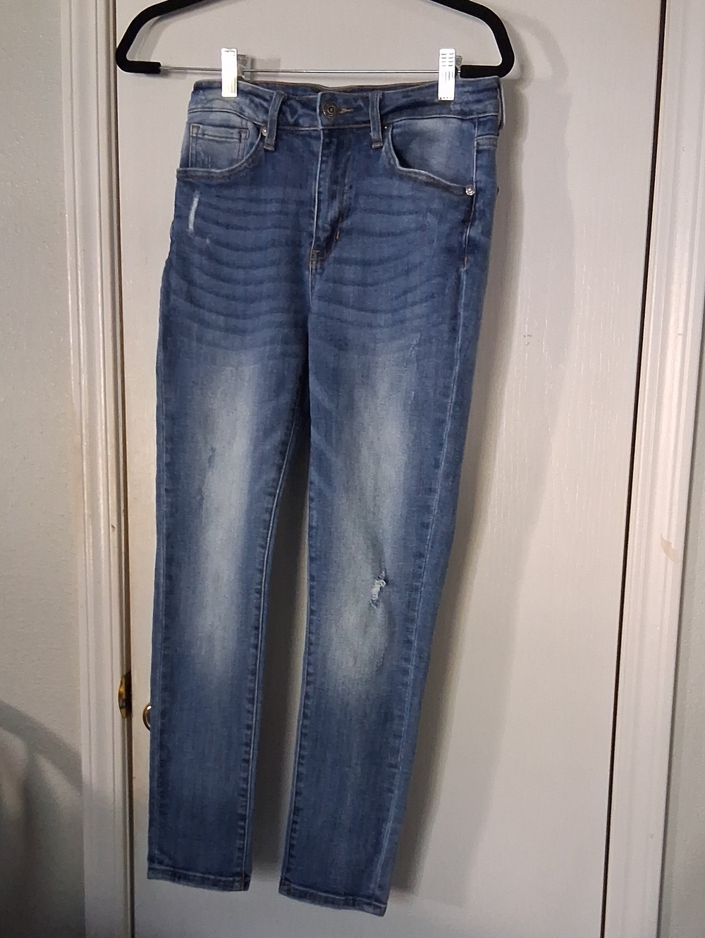 Risen Jeans Distressed High Rise Women's Sz 5/27 Skinny Casual Denim